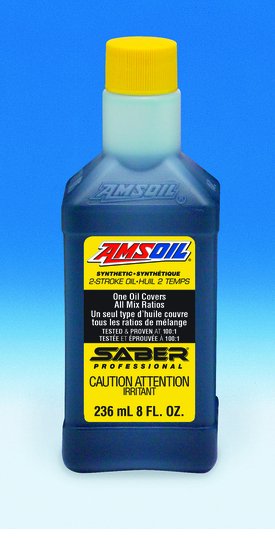 Bouteille d'huile 2 temps AMSOIL Saber Professional 236 ml