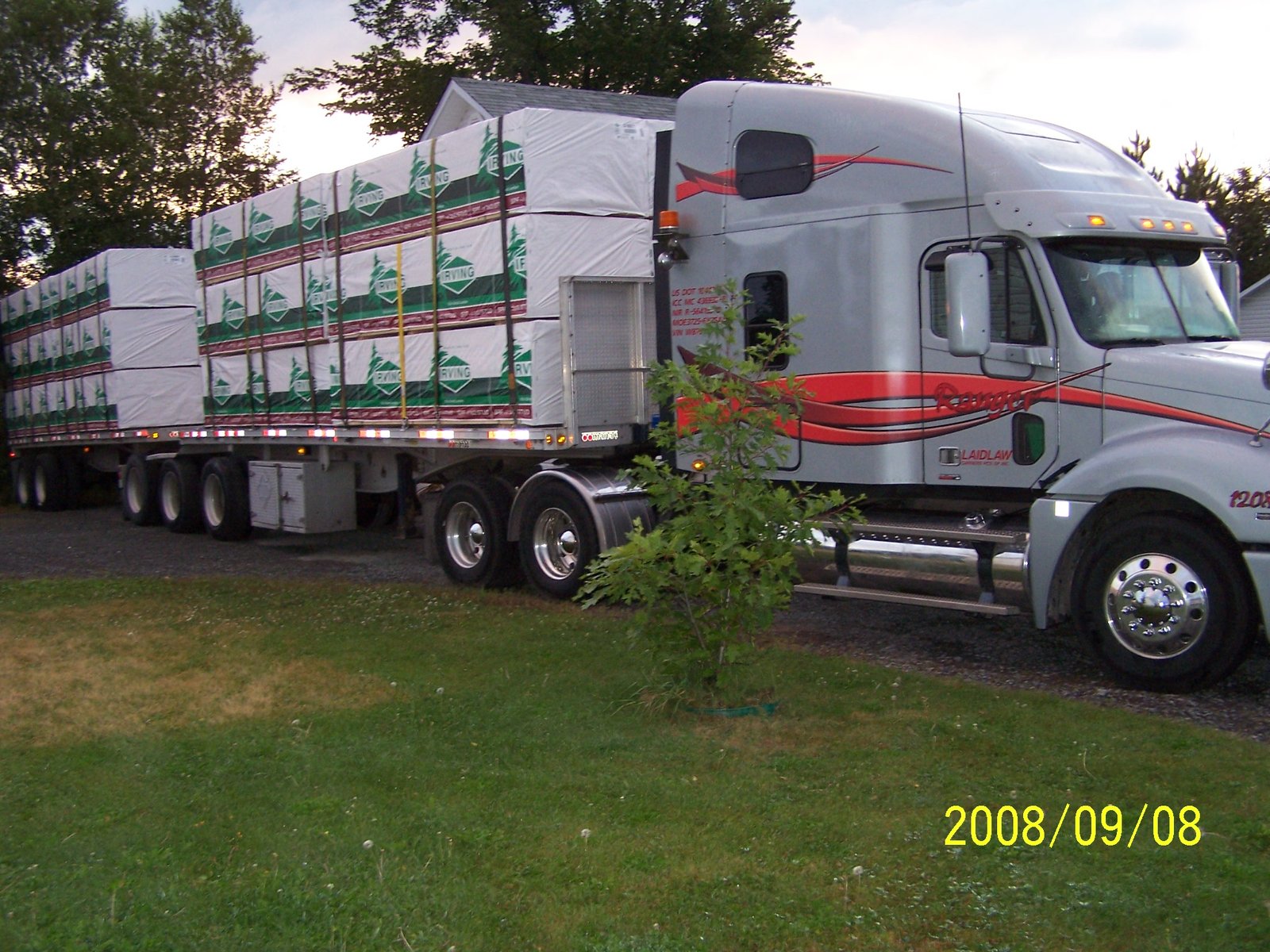 Freightliner 358 de Bruno Ranger charge en bi-train — 2008
