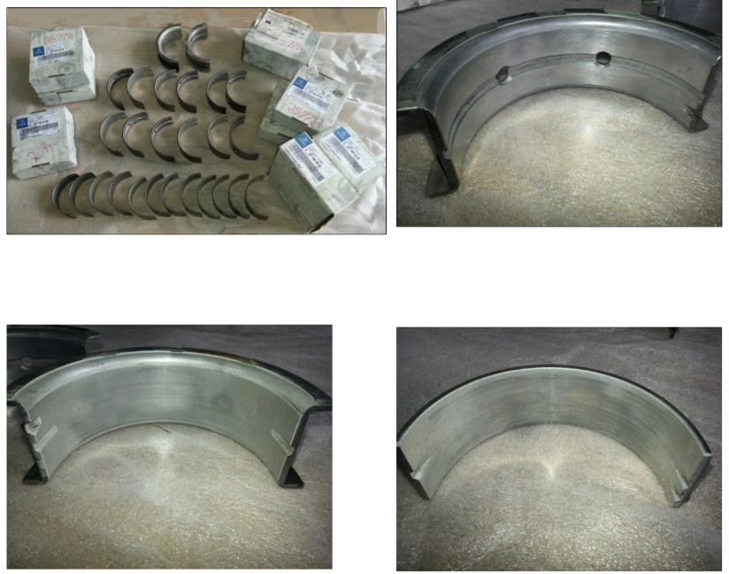 Main bearings du Freightliner de Bruno Ranger après 1,8 million km — usure équivalente à 400 000 km