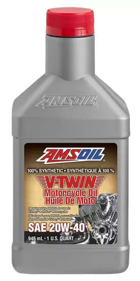 W Amsoil Synthetique V Twin Moto Huile c.l. Pinte MVIQTC
