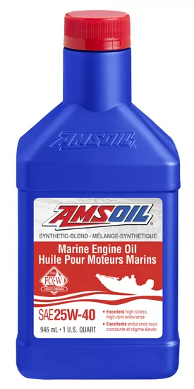W Synthetic Blend Marine Amsoil Huile Moteur c.l. Quart WCMQTC