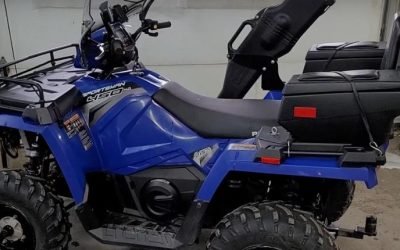 Voici comment faire le vidange d’huile d’un VTT Polaris Sportsman 450cc