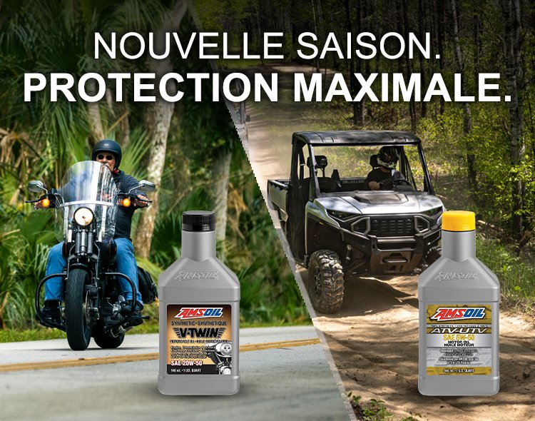 Huiles AMSOIL pour sports motoris&eacute;s