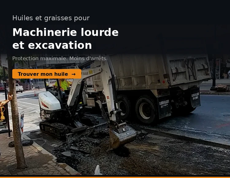 Huiles et graisses pour machinerie lourde AMSOIL