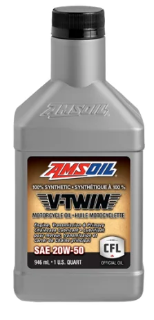 AMSOIL MCV 20W-50 V-Twin Motorcycle Oil bouteille