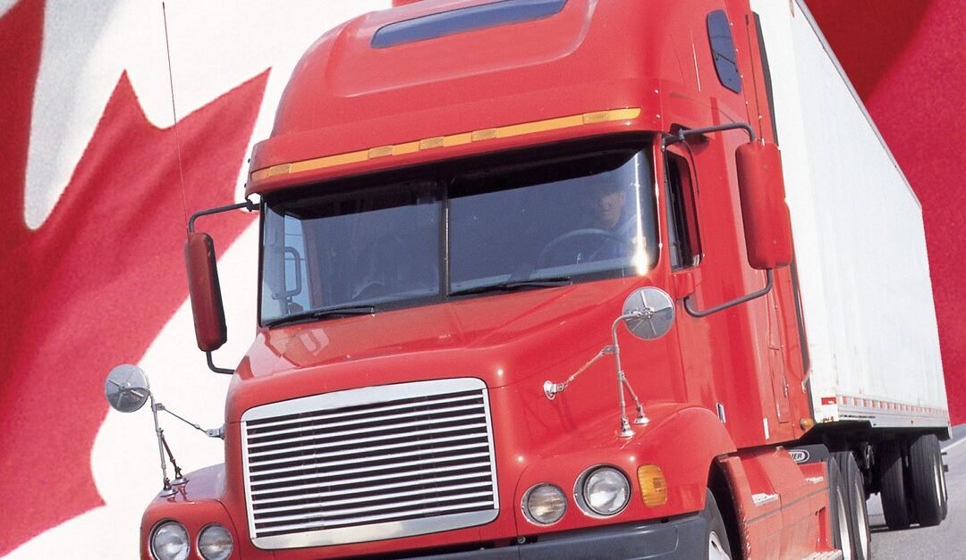 Camion Freightliner diesel rouge — le vrai coût d'une vidange diesel se mesure au kilomètre