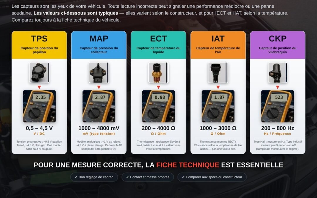 Un moteur encrassé peut-il dérégler vos capteurs ? (TPS, MAP, ECT, IAT, CKP)