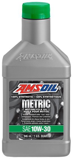 Bouteille AMSOIL 10W-30 100 % synthétique pour moto, 946 ml, code MCTQTC-EA