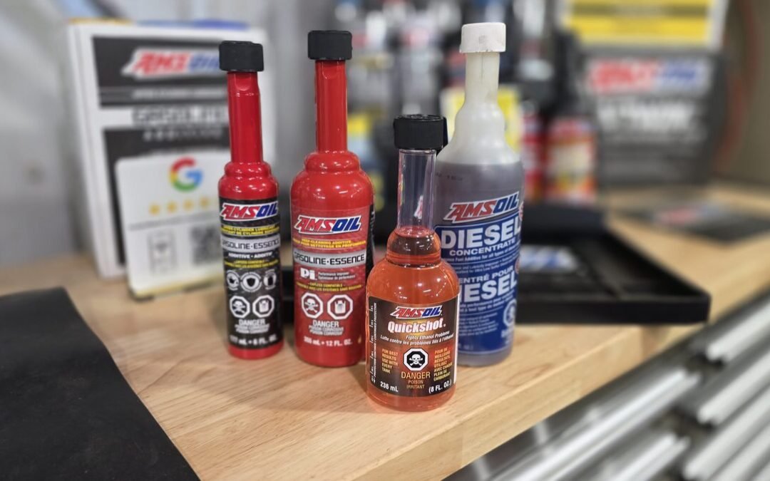 Additifs de carburant AMSOIL : P.i., Quickshot, Lubrifiant de haut de cylindre et Diesel Concentrate