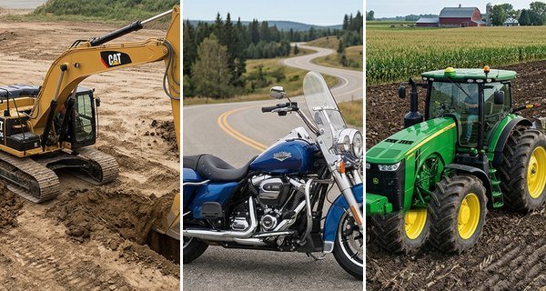 Huile AMSOIL par équipement : machinerie lourde, moto et tracteur agricole
